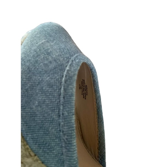 Kelly and Katie Miroven Blue Espadrille Wedge Sandals Size 8.5M - Picture 9 of 9